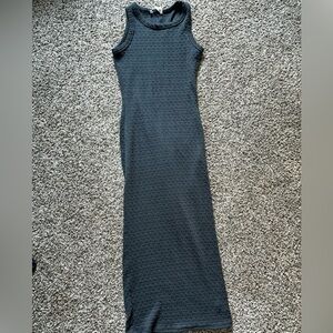 See You Monday Sleeveless Maxi Dress - Dark Charcoal